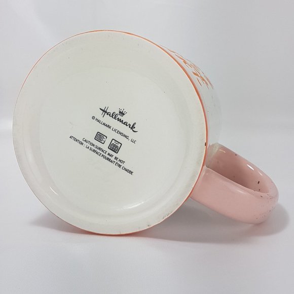 HALLMARK Statement Mug Teacup Nursing is a Work of Heart Quote Pink Orange - Picture 13 of 15